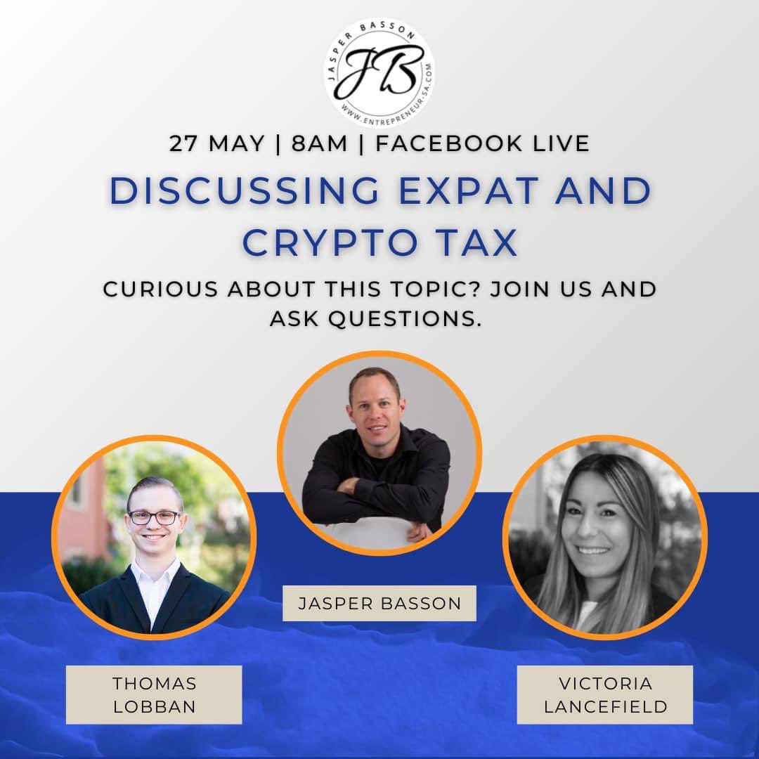 This coming Friday at 8am.

Discussing 2 hot topics which requires a lot of expertise,  EXPAT and CYPTO tax.

If these topics are applicable to you, you dont want to miss this FACEBOOK LIVE conversation.

facebook.com/591852752/post…