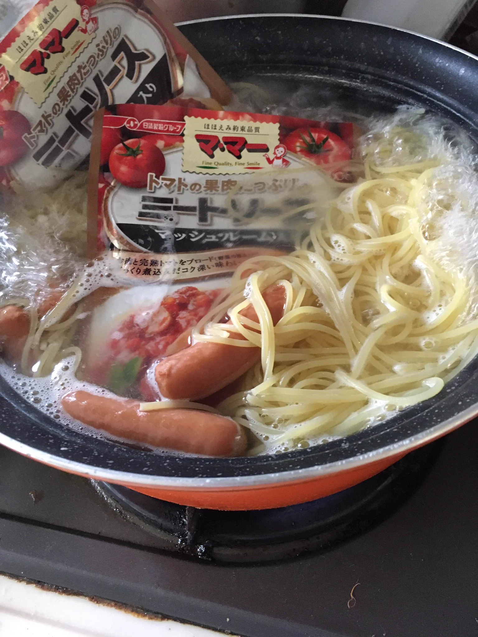 @kurage_mom スパゲティを作りました 