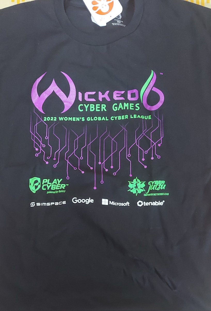 Thank you <a href="/Wicked6Games/">Wicked6Games</a> for this T-Shirt. Had amazing experience during event.
#womeninsecurity #cybersecurity #ctf #cybersectalk