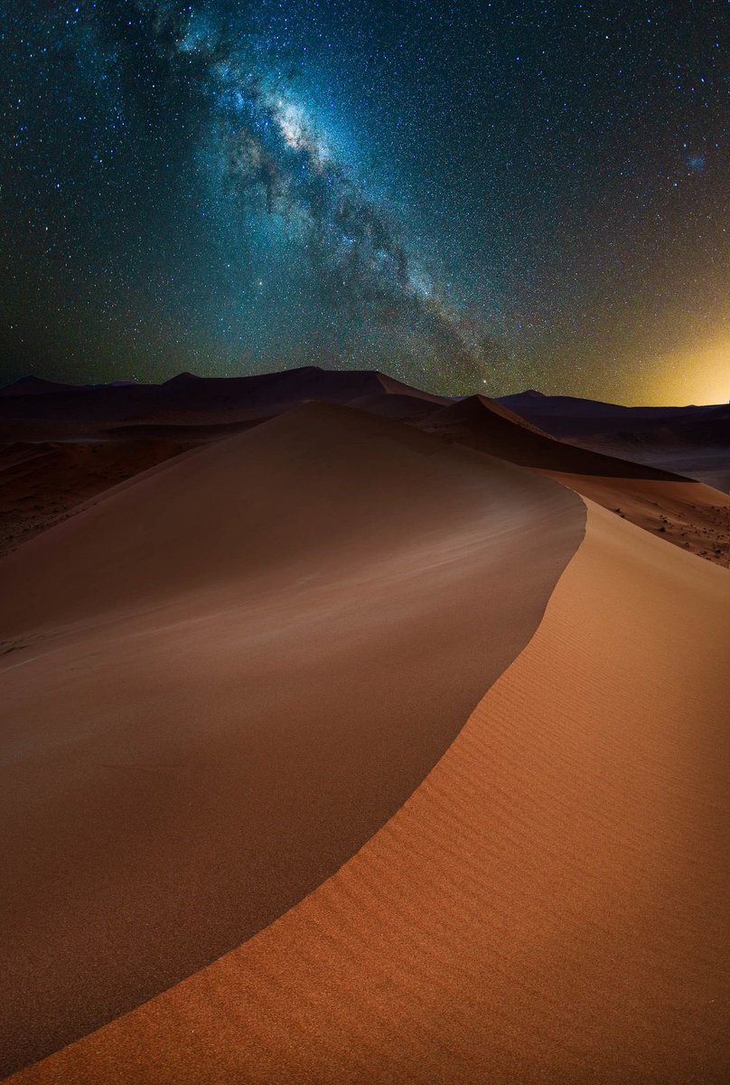 Dune 45 - Namib desert, under the Milky Way