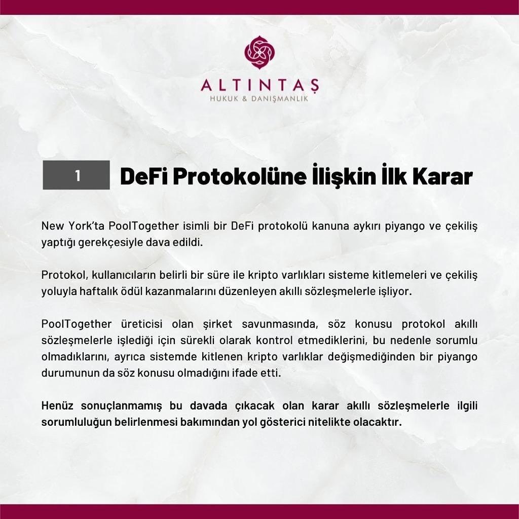 AltintasHukuk's tweet photo. • Bülten 01 

Blockchain Hukukuna ilişkin güncel gelişmeleri sizler için derledik. Keyifli okumalar dileriz. 📚 https://t.co/77FiRvqumy