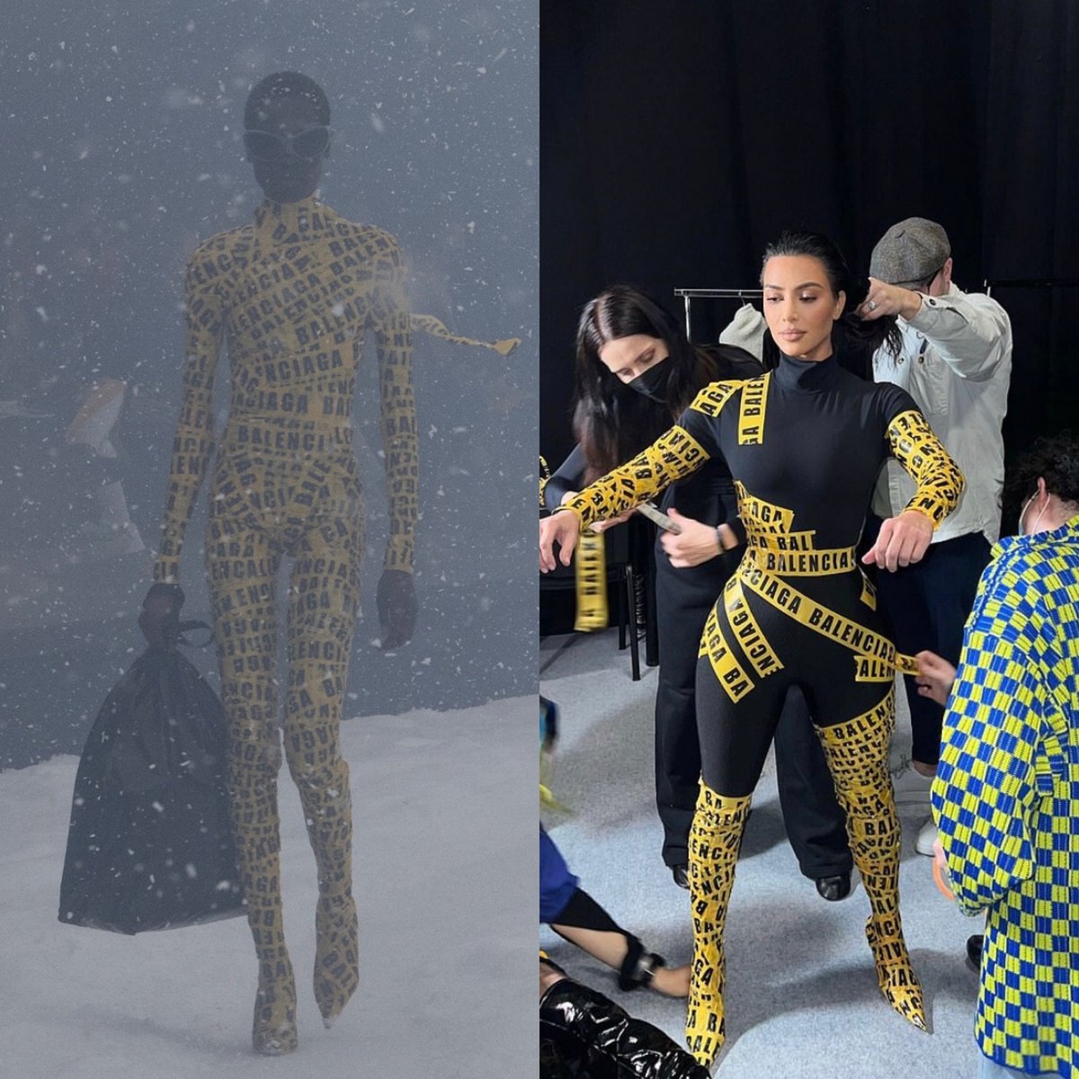 VitrinesProject's tweet photo. This week we are revealing the FW22 final selected looks for @vitrinesproject fashion NFTs « flacons » series. 

Look 27 @balenciaga @kimkardashian 

#balenciaga #demna #kimkardashian https://t.co/xJ8nDx8jQU