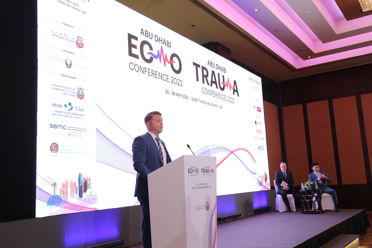 AbuEcmo's tweet photo. Day 1 highlights and activities at Abu Dhabi Trauma and ECMO conference 2022- Beginning with the conference sessions on Trauma Critical Care and Extracorporeal Life Support in History. 
@briangavitt @modgovae @BurjeelMediCity @modgovae @DoHSocial

#abuecmo22 #abutrauma22 https://t.co/Z06gaz1HZK