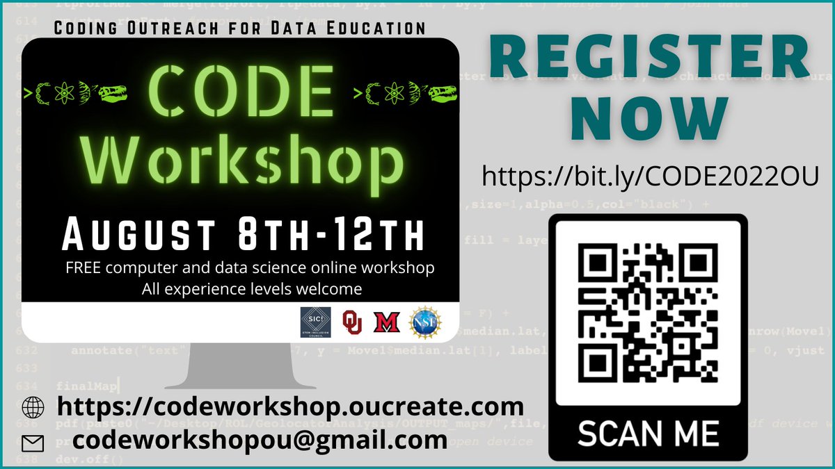 The Coding Outreach for Data Education Workshop tweet media