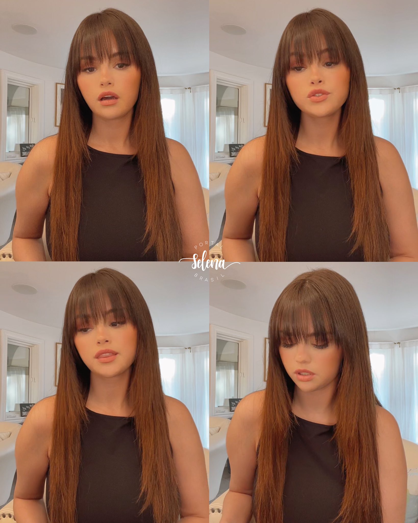 Selena gomez clip in cheap bangs