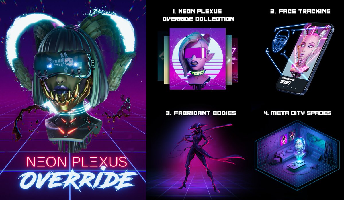 NEON PLEXUS (@neonplexus) on Twitter photo <a href="/NEONPLEXUS/">NEON PLEXUS</a> Draft Roadmap V2 Flow
1⃣ Mint #Fabricant on neonplexus.io (or buy on secondary)
2⃣ Join our discord.gg/neonplexus
3⃣ Verify to discuss in our 🧪 laboratory channel
Art by <a href="/pixelpolyn8r/">pixelpolyn8r</a> <a href="/NEONPLEXUS/">NEON PLEXUS</a> Draft Roadmap V2 Flow
1⃣ Mint #Fabricant on neonplexus.io (or buy on secondary)
2⃣ Join our discord.gg/neonplexus
3⃣ Verify to discuss in our 🧪 laboratory channel
Art by <a href="/pixelpolyn8r/">pixelpolyn8r</a>