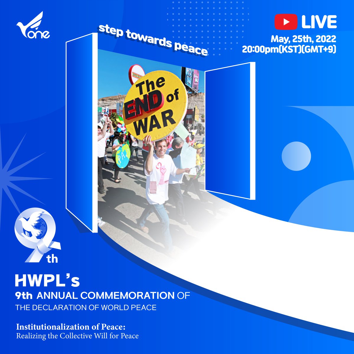 springwindflow1's tweet photo. Say 'NO' to War, 'YES' to Peace!
Let's Peace Walk over the war on #May_25th.
#HWPL #NoWar #Peace https://t.co/2VkMGOJa4C