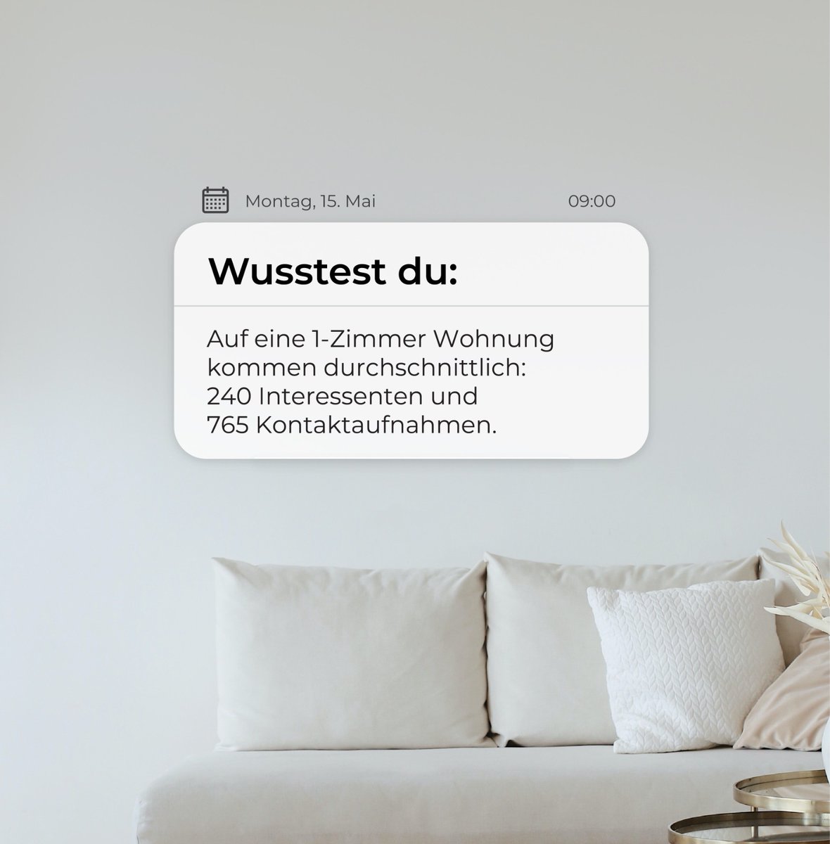 Wir sind deine Matchmaking-Plattform, die dir hilft vorteilhafte und sinnvolle Verbindungen zwischen Vermieter und Mieter herzustellen.
#Berlin #Wohnungssuche #BreezeApp #WohnungssucheBerlin #WohnungBerlin #berlinflats #berlinrealestate #MatchedwithBreeze