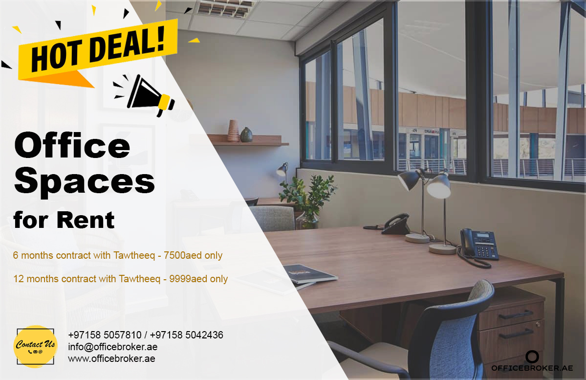 We have great deals on all of our office solutions. Check what suits your team best and visit our website officebroker.ae or call us today!
#officespaceabudhabi #officespaceforrent #modernoffices #furnishedoffices #servicedoffices #coworkingspace #virtualoffice #coworking