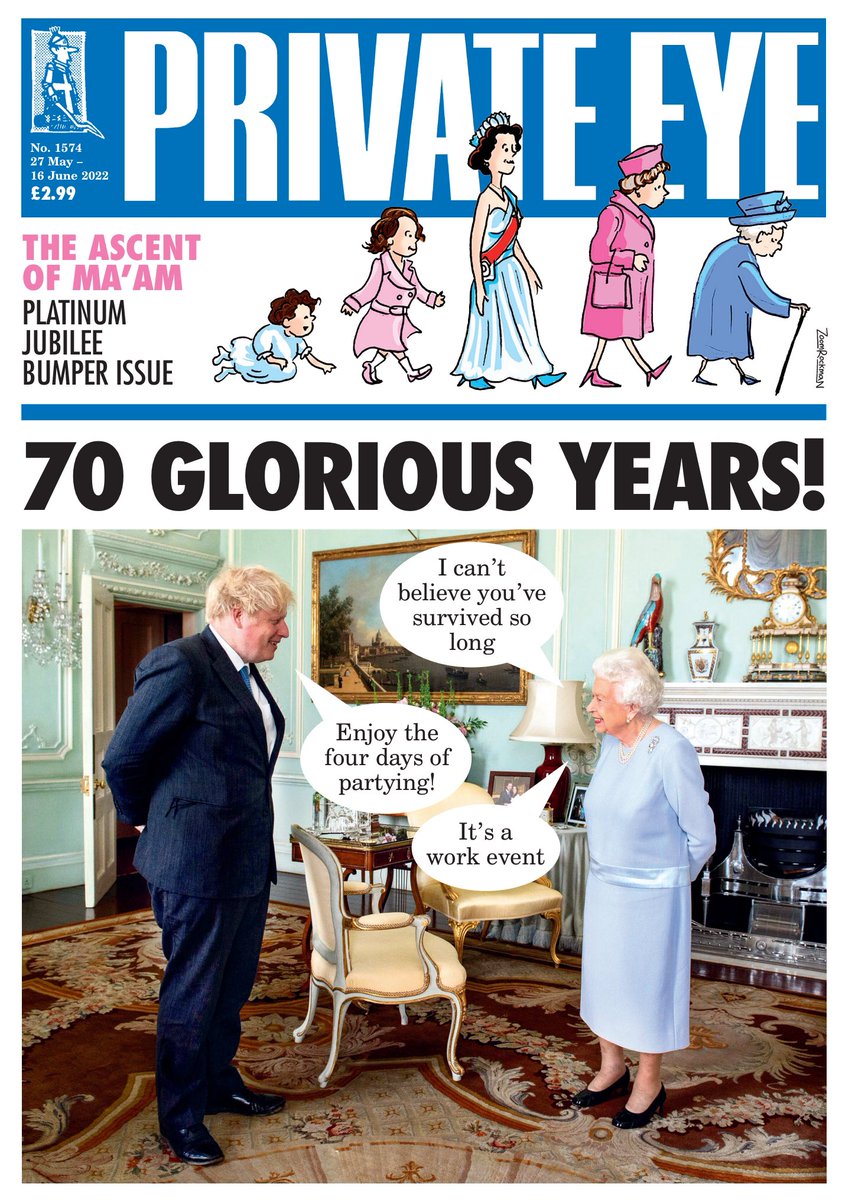 Platinum quality: the new edition of Private Eye is on sale now!