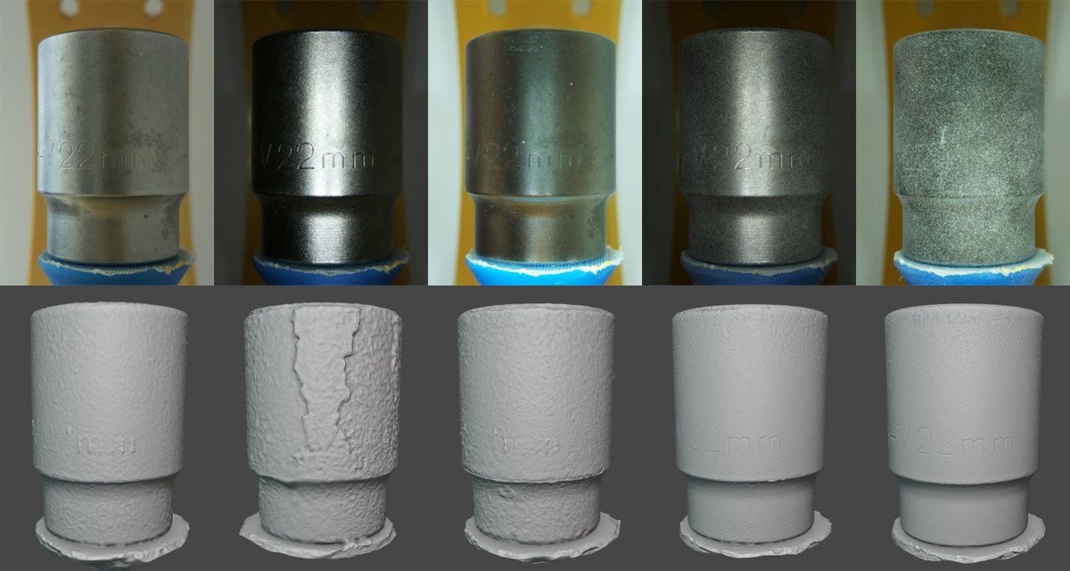 openscan_eu's tweet image. 3D Scanning - Testing different lighting and surface preparation. See comments for more details. #openscan #3dscan #photogrammetry #tutorial #opensource #diy #photography #ar #vr #metaverse #scanning #3dscanning #3d #3dmodel #3dmodeling #reverseengineering #raspberrypi