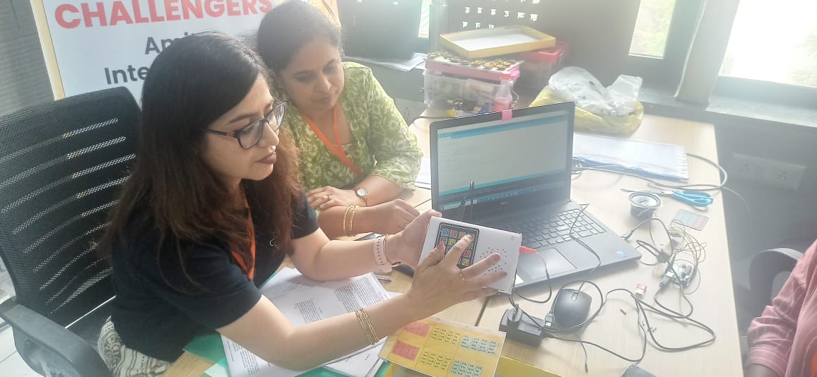 PIETPanipat's tweet image. India's Toycathon at Piet.

This is Speaking Buddies. Now you can learn to speak while playing and make words.

@adsahasrabudhe  @drmppoonia @TexMinIndia @SadasibaBehera8 @pradyotkoley
 
#Toycathon2022 #Innovations #PIET