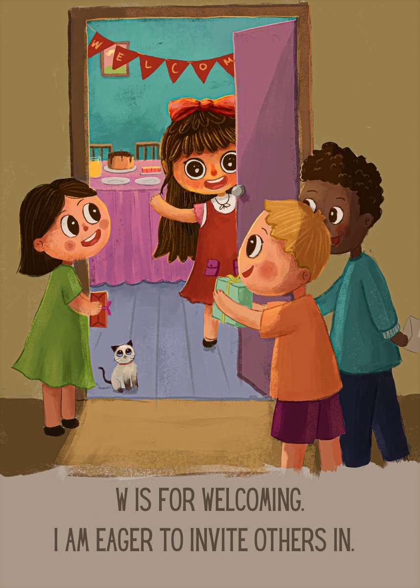 AJecoe's tweet photo. W is for Welcoming

#kidslit #illustration #illustrator #childrenbook #kids #books #art #ArtistOnTwitter #digitalart https://t.co/4pQ8o1s9HC