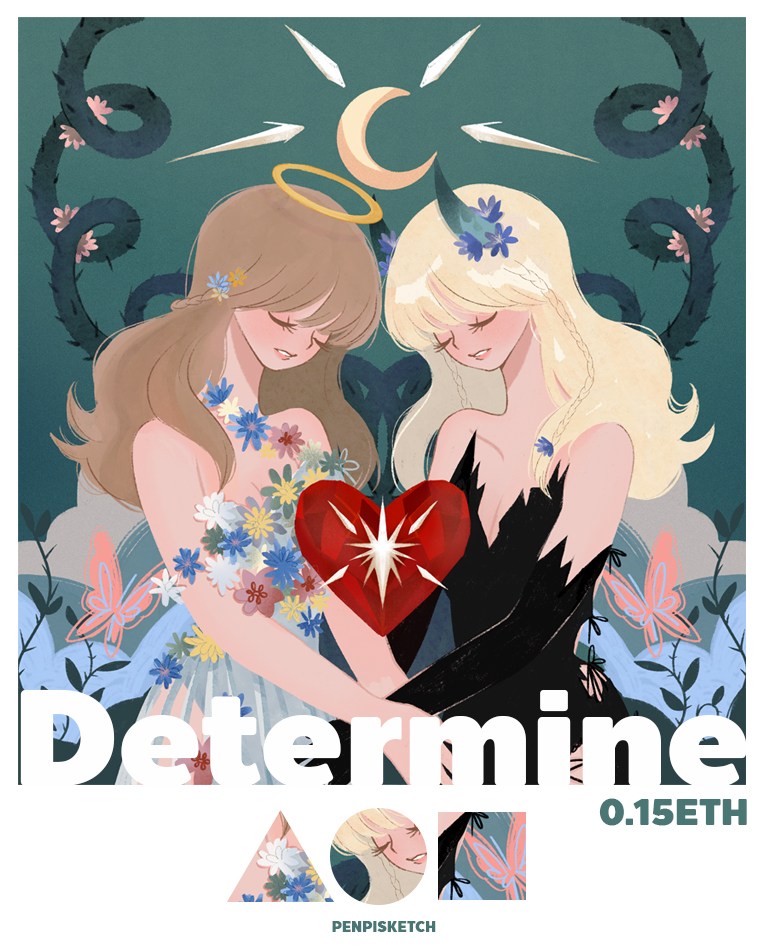DETERMINE👼👿what's on your mind
foundation.app/@Penpisketch/p…
Reserve price 0.15 ETH
hope you will love this💕🦋
#NFTCommunity  #nftart #NFTThaicommunity #Foundation #FoundationNFT #NFTTHAILAND