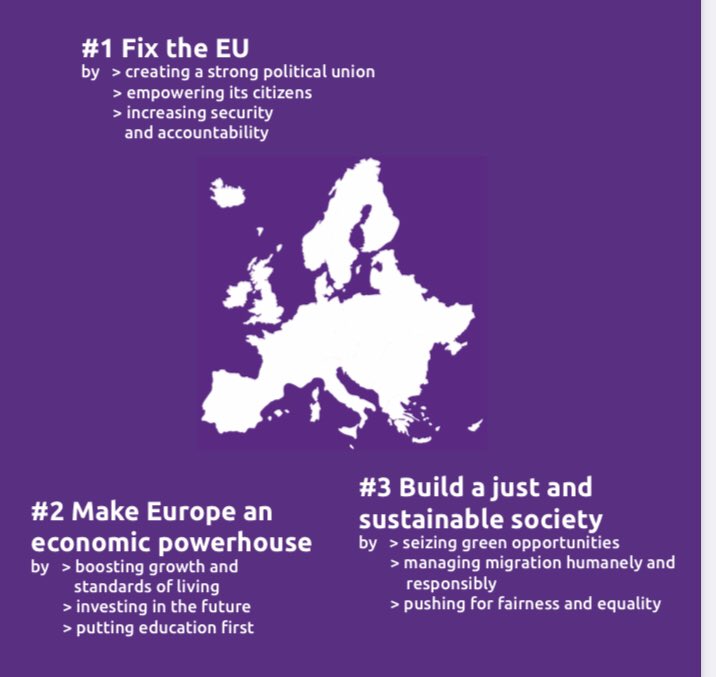Sometimes, when people get confused by <a href="/VoltEuropa/">Volt Europa</a> not being left nor right, or when internally priorities are unclear, I pull up our Election Programme 2019.

Volt is policy based. Volt stands for fixing the EU, an innovation-friendly &amp; sustainable economy &amp; a more just society.