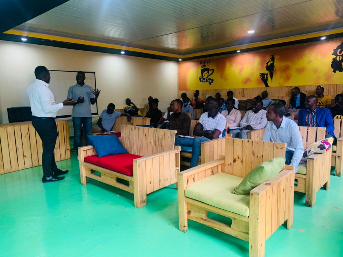 Coffeecity21's tweet photo. The training &amp; skilling of over 100 young people  from @Ugandahotel has commenced this early morning at Inspire Africa Innovation hub partnership with @PSF_Uganda &amp; @youngafricawks The program aims at skilling young people in Barista skills &amp; pastry/kitchen skills for employment. https://t.co/yE9zAUUOS8