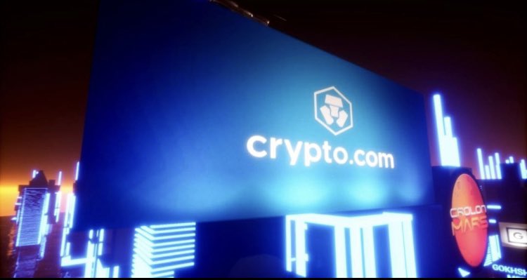 CRO_on_MARS's tweet photo. FORTUNE FAVOURS THE BRAVE🔥As a thank you for your nod to #CROLONMARS in your recent advertisement, here’s a picture of @cryptocom being advertised in our very own METAVERSE!! @kris @cryptocomnft #cro    #CRO    #Cronos #CronosChain #cryptocurrency #Cryptocom #NFTCommunity https://t.co/OEvkqRTHSB