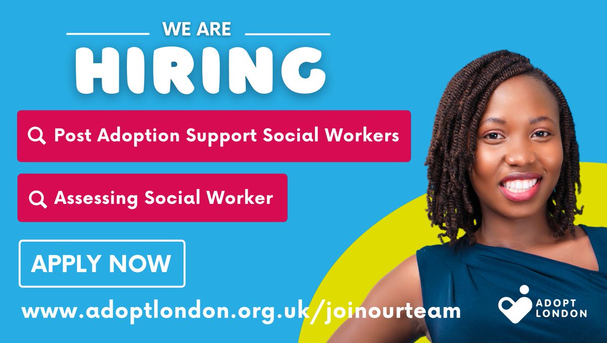 Adopt London South has opportunities in the Assessment Team and in the Post Adoption Support team. Please share with someone who you think may be interested in a new social work role. l8r.it/FOjz @PiperAlasdair @MrIanDodds @PinakiGhoshal @alexandrekubey1