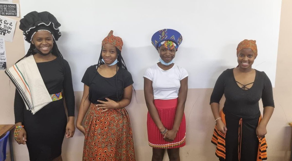 malcolmpedro's tweet photo. As proud Africans, the Staff and learners of Bloubergrant HS are celebrating Africa Day today. 

The attire of our learners, reflects the diverseness of our cultures at BHS, and how we co-exist in harmony.

#SuperProudBergie
#SuperProudHeadmaster
#PurveyorsOfQualityEducation
XOXO https://t.co/cSWDvli6MB