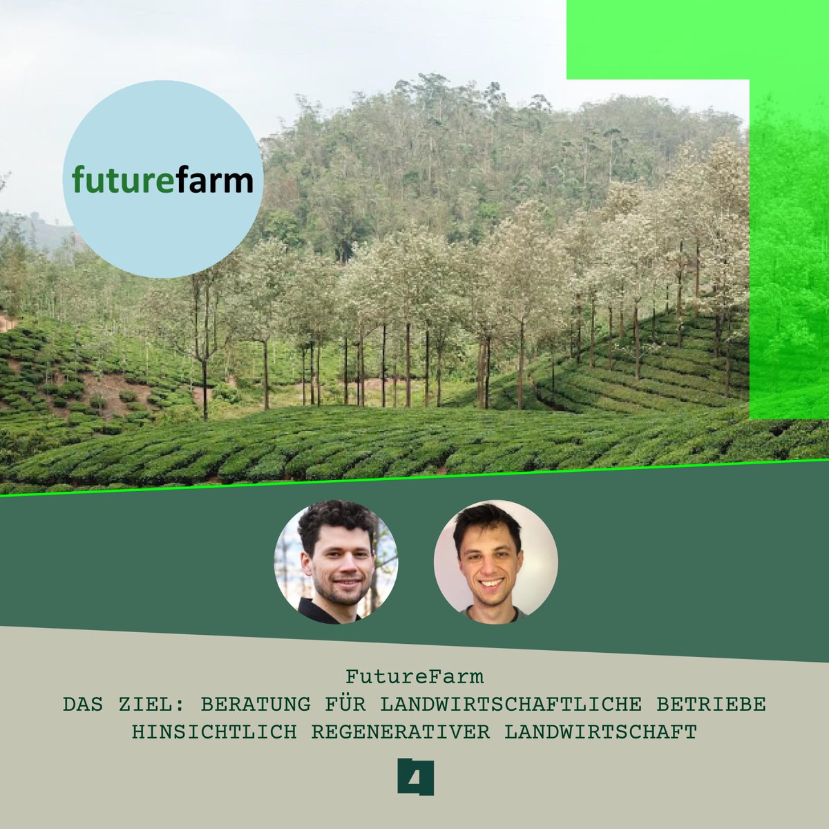 lab4land's tweet photo. Team #1: FutureFarm
Das Team von FutureFarm bietet Beratung zur Umstellung auf die regenerative Landwirtschaft an. Inklusive Finanzierung und Unterstützung in der Praxis.
#lab4land #startup #nachhaltig #innovativ #laendlich #entrepreneurship #social #impact #accelerator https://t.co/tyMJecsSkE