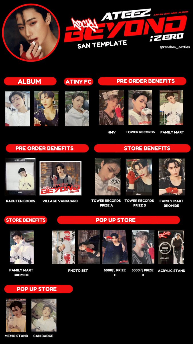 Update 05/25 San Wooyoung Beyond : Zero template ! -pop up store