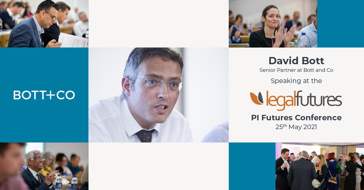 Today, Bott and Co Senior Partner <a href="/davebott/">David Bott</a> will be speaking at the <a href="/legalfutures/">Legal Futures</a> PI Conference. Looking forward to seeing everyone there!