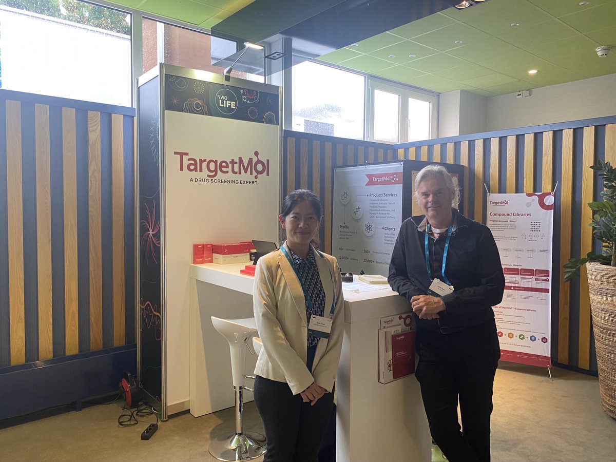 Second day of the #NWOlife2022 meeting organised by <a href="/NWO_Science/">NWO Domain Science (Inactive)</a>! Joost Boex from <a href="/tebubio/">Tebubio</a> in the Netherlands met up with Hong Chen from our partner <a href="/targetmol/">TargetMol</a> yesterday. Wishing everyone a great day today at this event!