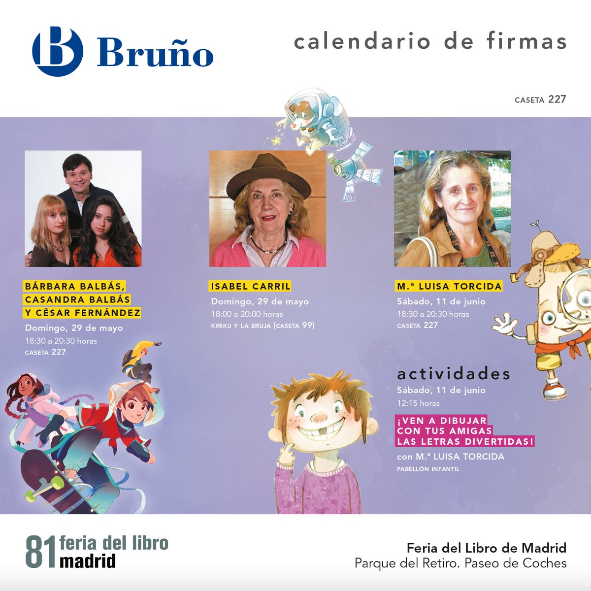 No te pierdas ni una de nuestras firmas de la <a href="/FLMadrid/">Feria del Libro de Madrid</a> #Hojeaelmundo