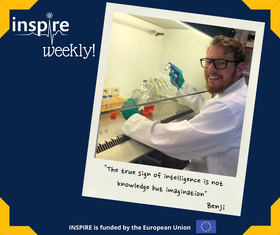 ItnInspire's tweet photo. In today's #INSPIREweekly, we introduce Benji Van Berlo, PhD fellow at @UAntwerpen in the Physiopharmacology Research Group. Benji's project focuses on the question why the presence of #heartfailure can lead to enhanced #cancer growth? Find out more ๐ https://t.co/9y4ov0fIGV https://t.co/iTrOtLC2IY