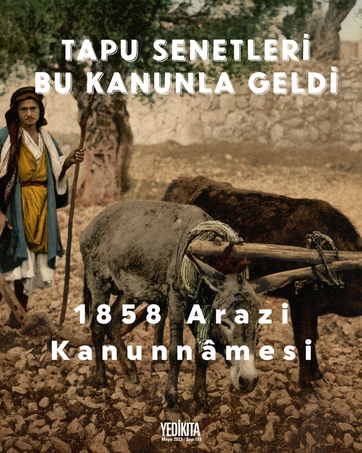 1858 ARAZİ KANUNNAMESİ —- ALINTIDIR