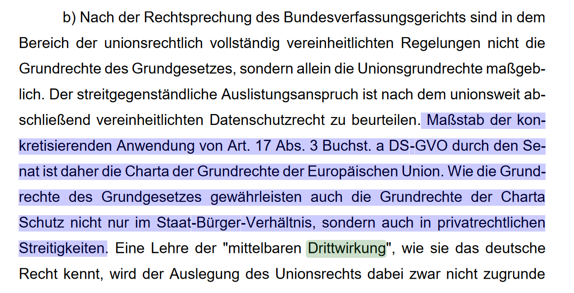 Loeffel_Abrar's tweet photo. BGH: Anspruch auf Auslistung nach Art. 17 #DSGVO gegenüber Google.
Urteil 3. Mai 2022 - VI ZR 832/20 https://t.co/wlJMZxWpDg @s_laoutoumai @HoechDominik @RA_Conrad @privacylawGER @kleibold23 @RAStadler @winfriedveil @LucasBrost #GRCh #Drittwirkung #Grundrechte #Vergessenwerden https://t.co/MAfrjvH193