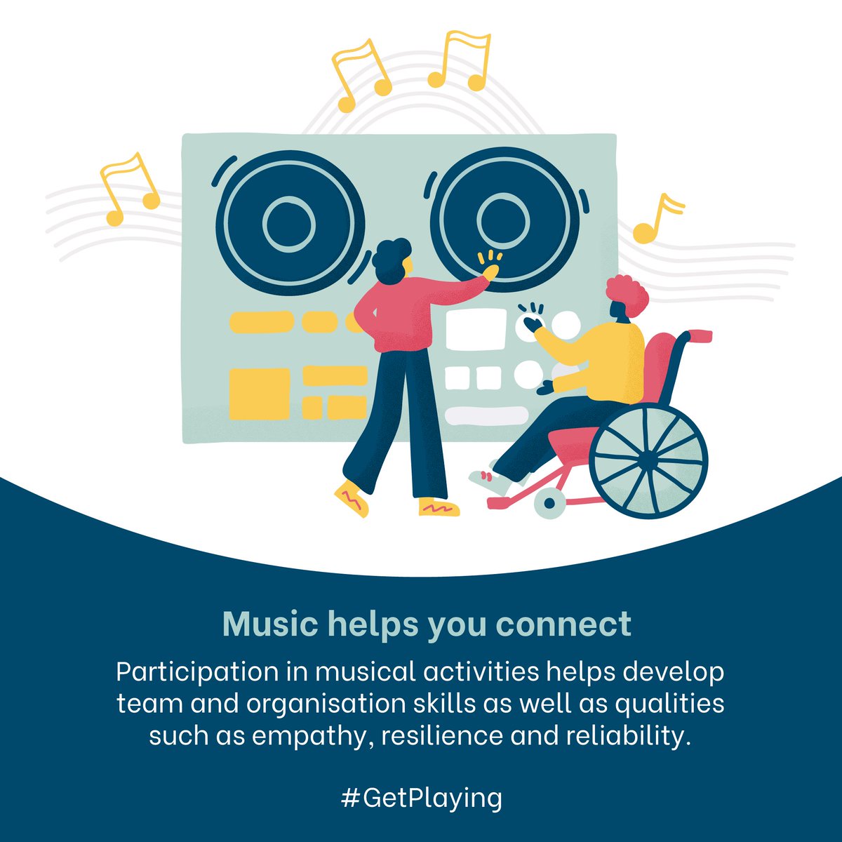 Music has human expression and connection at its core #GetPlaying