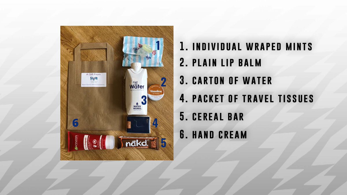 SurreyStorm's tweet photo. REMINDER❕

If you are able to please bring one of the following items this Saturday to the game to help support @FountainCentre 

We hope we can make many bags of kindness for an amazing charity  🙏🏼 https://t.co/smSv6vevVB