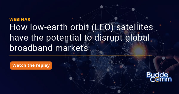 Watch our replay and discover why LEO satellites have the potential to disrupt the broadband market: buff.ly/3LMON0u #replay #market #broadband #satellite #leo #insights