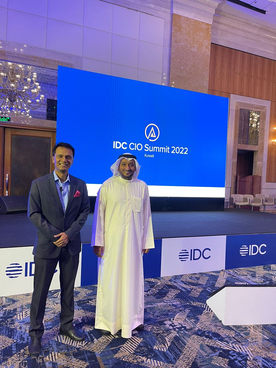 IDCMEA's tweet image. The #IDCKUWAITCIO Summit features the VIP Honorary keynote by Dr. Ammar Alhusaini, deputy director general of the Center for the Application of Information Technologies (CAIT) on the topic &apos;Driving Digital-First Government&apos;. We are privileged to have your presence today!