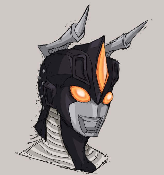 #軽い気持ちで描いたら思った以上に反響があった絵
ウルトラマンZと聞いて真っ先に思い浮かんだ姿
思いのほか反響があったんで調子に乗って全身を描こうとするも、なーんか上手くいかなくてやめちゃったんじゃよな～
(°～°)> 