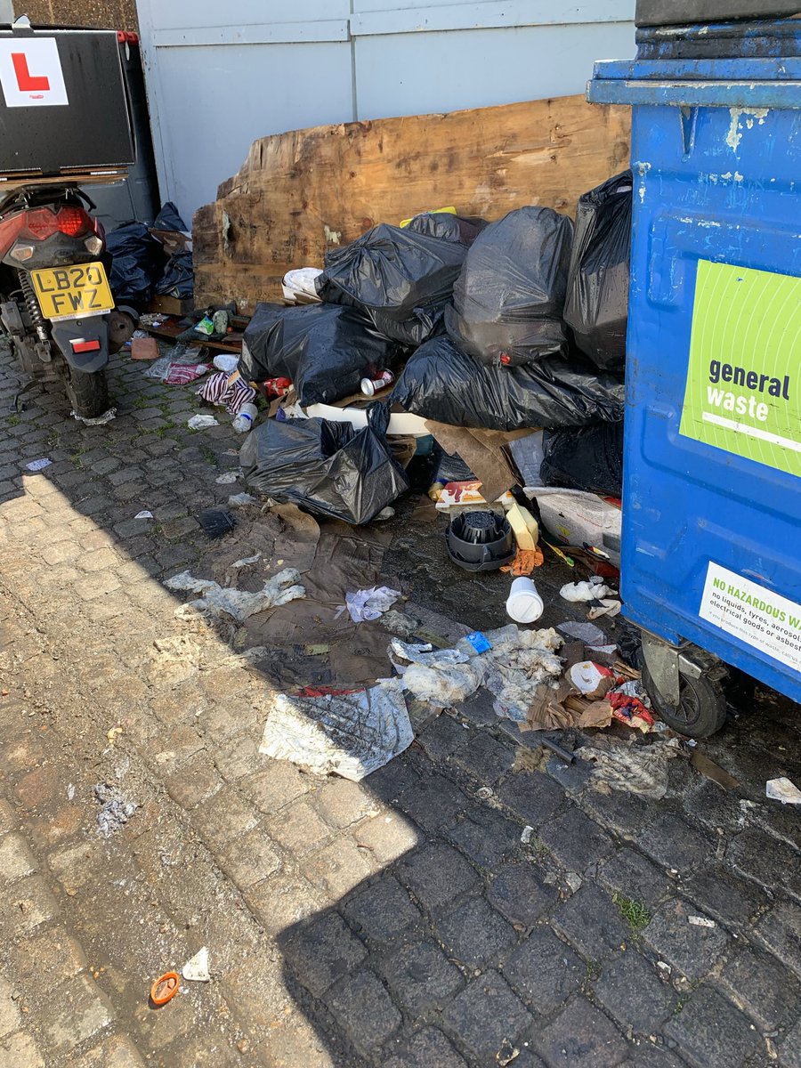 kirst49's tweet photo. Still there and growing on Hamilton Road Mews. Cars can’t turn into the parking space opposite reported again on #fixmystreets #veolia written to #mikebrunt absolutely disgusting #muckymerton https://t.co/KO05RAqIBt