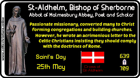 TugdualOnline's tweet photo. #StAldhelm of Sherborne
#Monk #Abbot #Bishop #Evangelist
His funeral procession travelled 50 miles from Doulting to Malmesbury. Stone crosses were planted every seven miles to mark where his body rested each night.
#May25th https://t.co/Wghu4Y4rXj