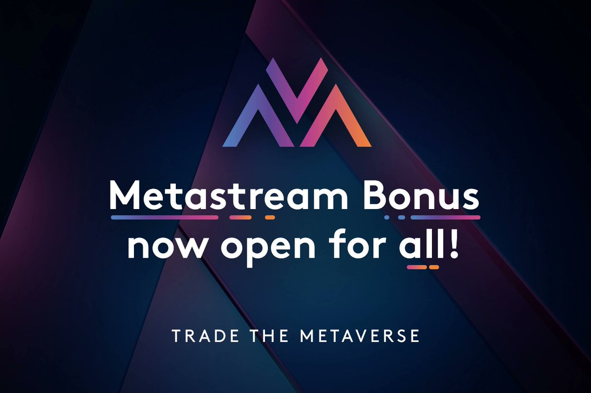 c1_no1's tweet photo. Amazing news! The Metastream Bonus is now open to all!

Learn more about the great Benefits of the Metastream Bonus in your Back Office News. So hurry up and join the Metastream, there's no better time to join than now!

---
#Crowd1 #Metaversy #UnleashingOpportunities https://t.co/9KrADdn8yn