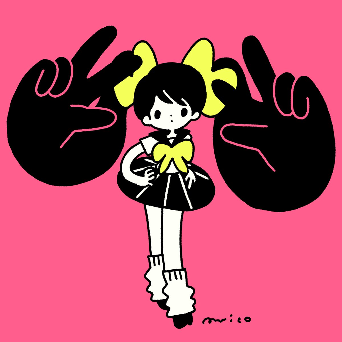 「✌️✌️ 」|paricoのイラスト