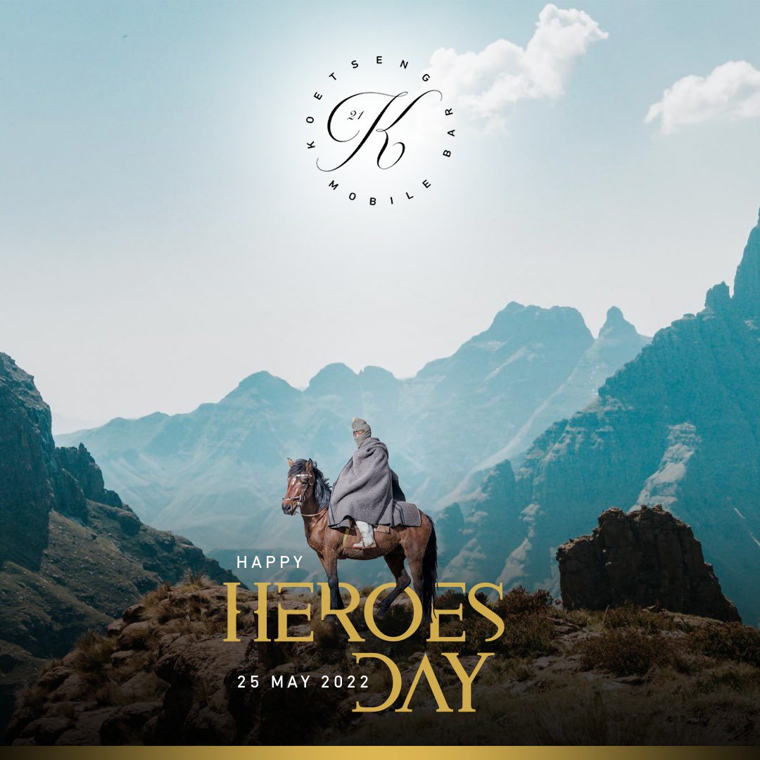 KoetsengBar's tweet photo. Today we celebrate the heroism of those who fought for and secured freedom for Lesotho

Wishing you happy heroes day

Proud to be born in country that is motherland to many heroes

Remember heroes are selfless and generous in spirit, a hero saves, protects and deeply 

#HeroesDay https://t.co/O0MLMQB5q7