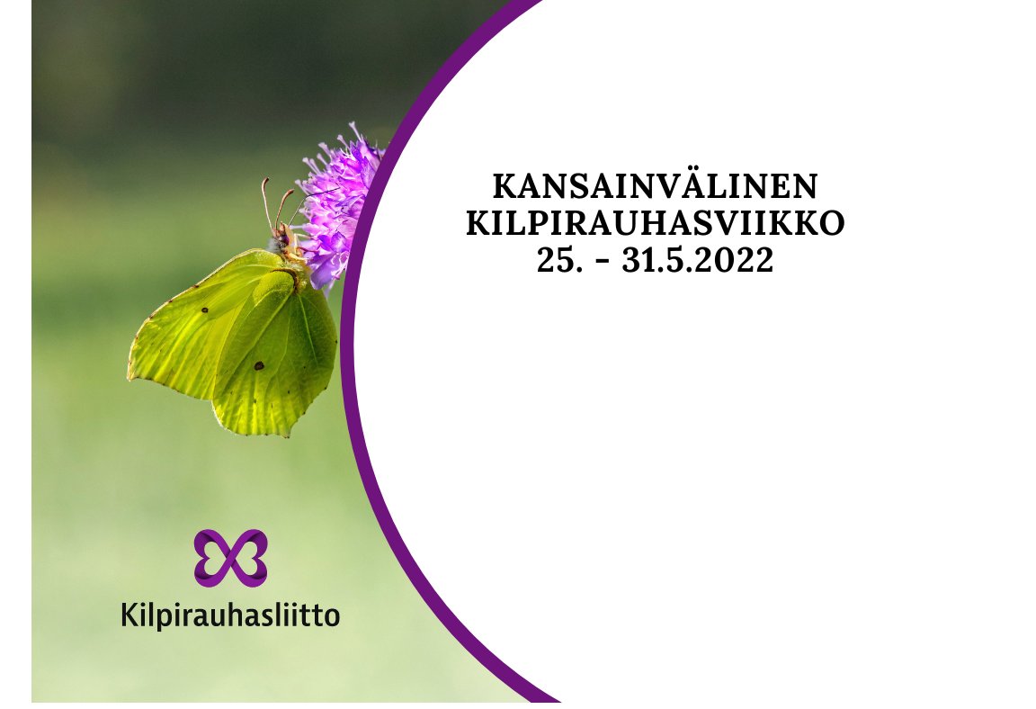 Maailman Kilpirauhasviikkoa vietetään 25.–31.5.2022
Kilpirauhasasiaa oli tänään <a href="/MTVUutiset/">MTV Uutiset</a> Uutisaamussa: mtvuutiset.fi/artikkeli/osai…