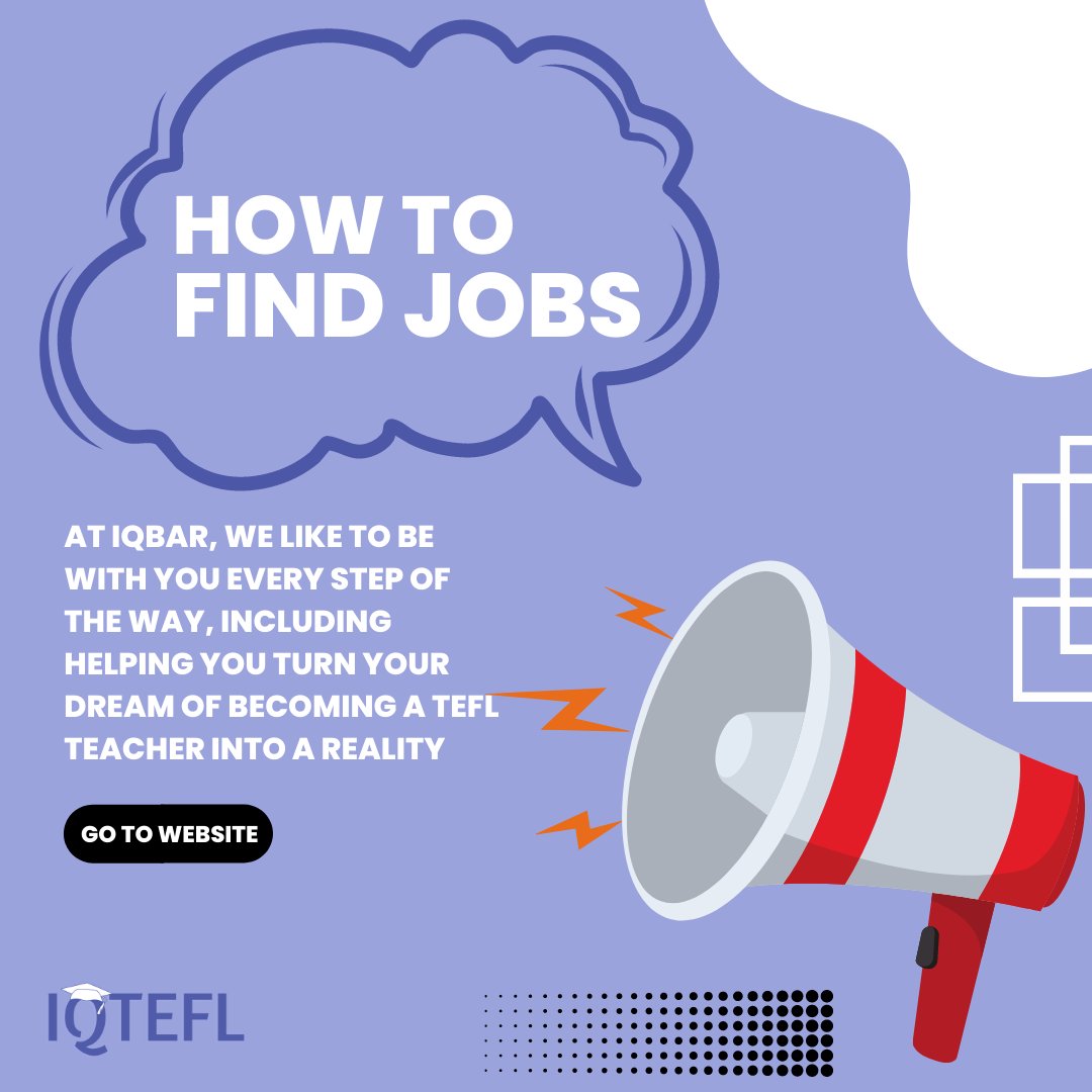 iqtefl's tweet photo. Finished your course and want to start job hunting? Go to our website, go to the jobs page a see some of the top opportunities that are currently available!
👉 https://t.co/yaHH9alBgg

#TEFL #teachEnglish #teachabroad #teachandtravel #IQTefl #workathome #workandtravel https://t.co/UdyWnkcCEj