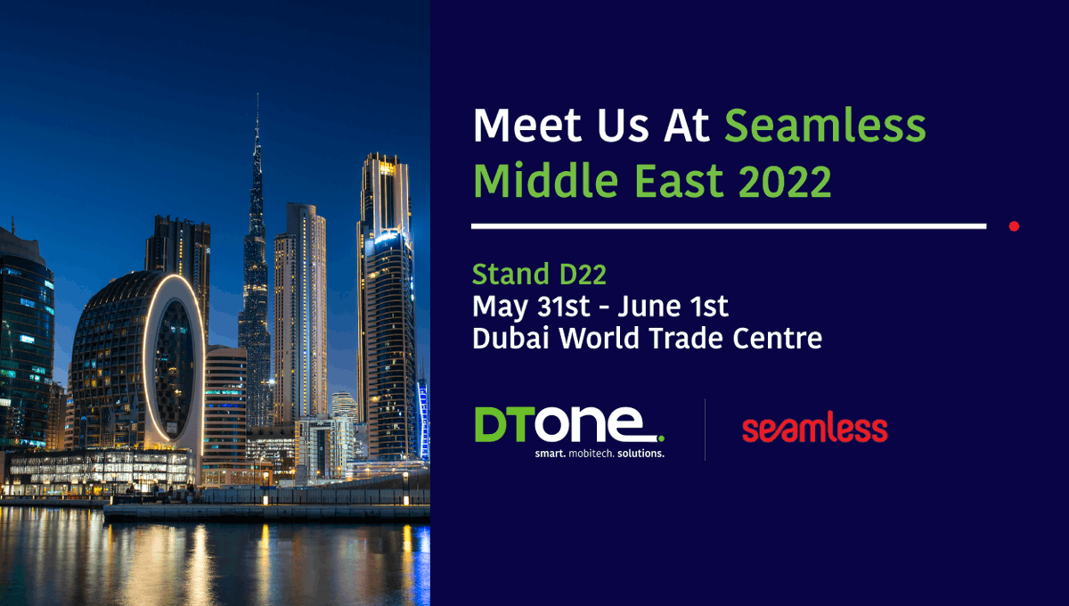 Are you ready for #Seamless Dubai? From May 31st to June 1st #DTOne will be at Dubai World Trade Centre waiting for your visit.