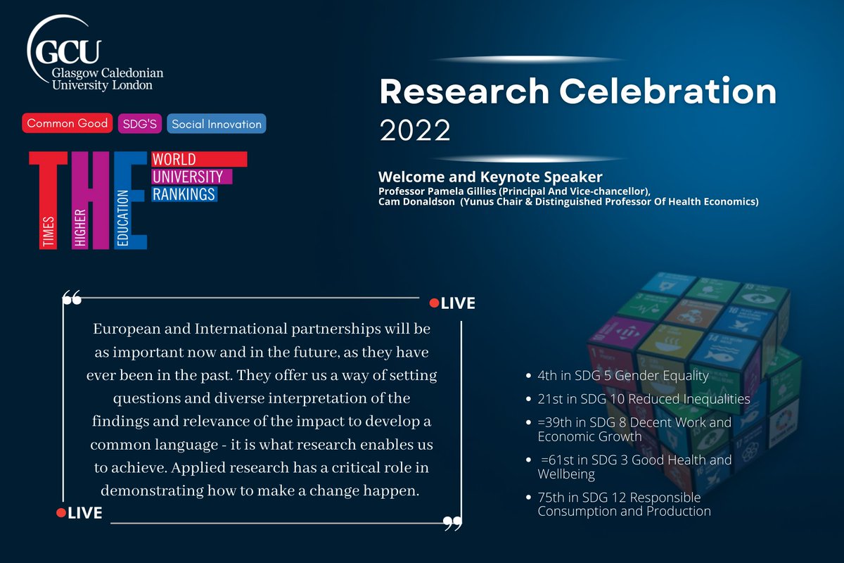 A participant of our Research Celebration (day 1) has asked: Do you think International research partnerships are becoming more, or less, important in our current climate? Find the answer below! #GCUResearchCelebration #TimesHigherEducation #GCULondon @CaledonianNews