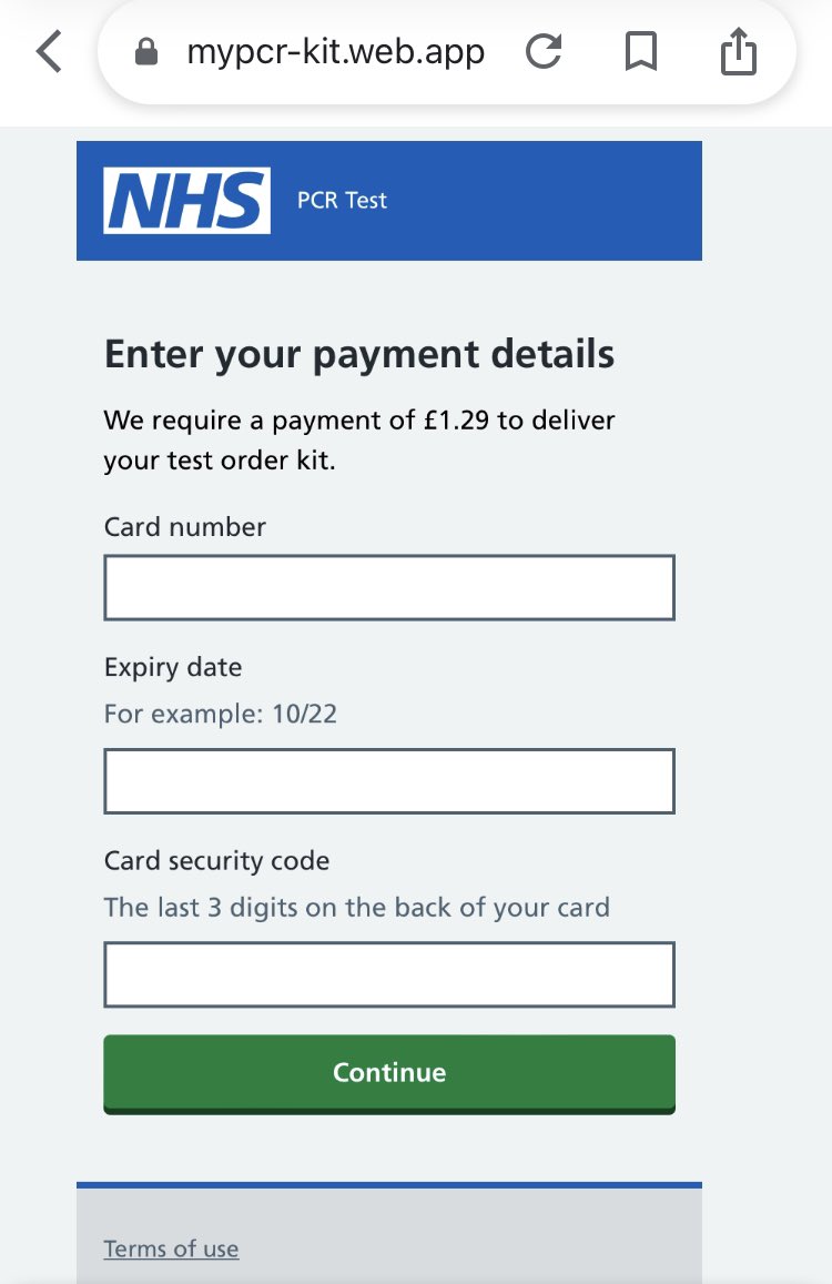 BushidoToken's tweet photo. 📱#SMS #phishing UK🇬🇧 NHS Covid-19 PCR Test theme

https://t.co/zMPm6EGyLB https://t.co/tz8WUqF0il