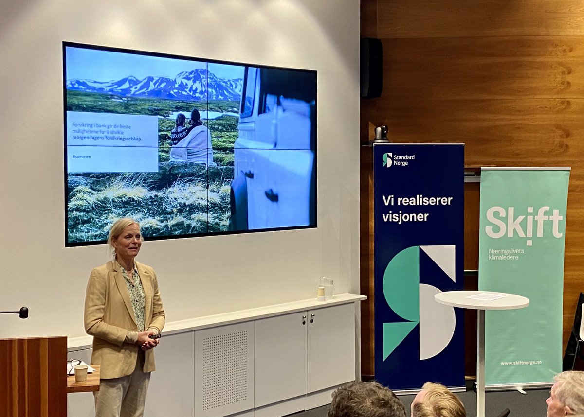 Skift – Business Climate Leaders (@skift_norge) on Twitter photo Det å hindre at skader skjer er i kjernen vår, og skadeforebygging kan være med på å få ned utslippene, sier <a href="/KFalkgard/">Kristine Falkgård</a>, bærekraftsdirektør i <a href="/Fremtind/">Fremtind</a>. <a href="/StandardNorge/">Standard Norge</a> #ISO #klimatilpasning Det å hindre at skader skjer er i kjernen vår, og skadeforebygging kan være med på å få ned utslippene, sier <a href="/KFalkgard/">Kristine Falkgård</a>, bærekraftsdirektør i <a href="/Fremtind/">Fremtind</a>. <a href="/StandardNorge/">Standard Norge</a> #ISO #klimatilpasning