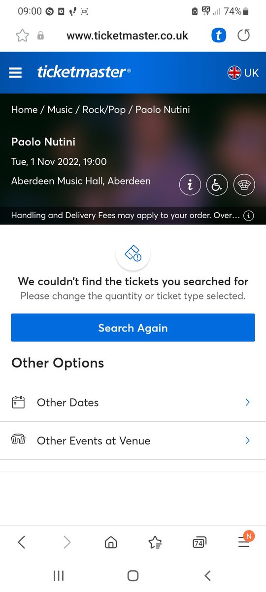 How the fuck can Paolo Nutini be sold out at 9 on dot total bullshit actual scam