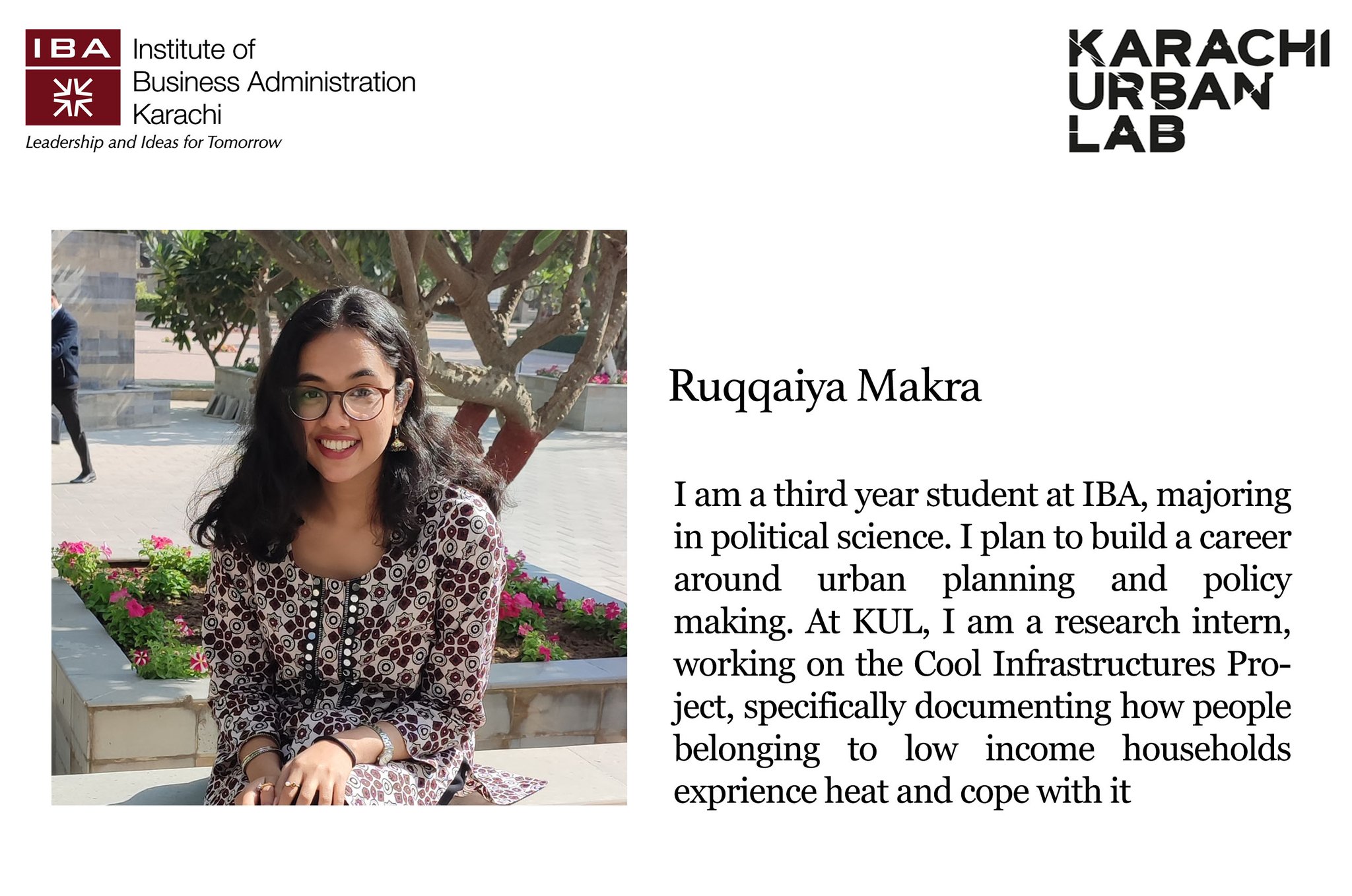 Karachi Urban Lab on Twitter "The Karachi Urban Lab Ruqqaiya