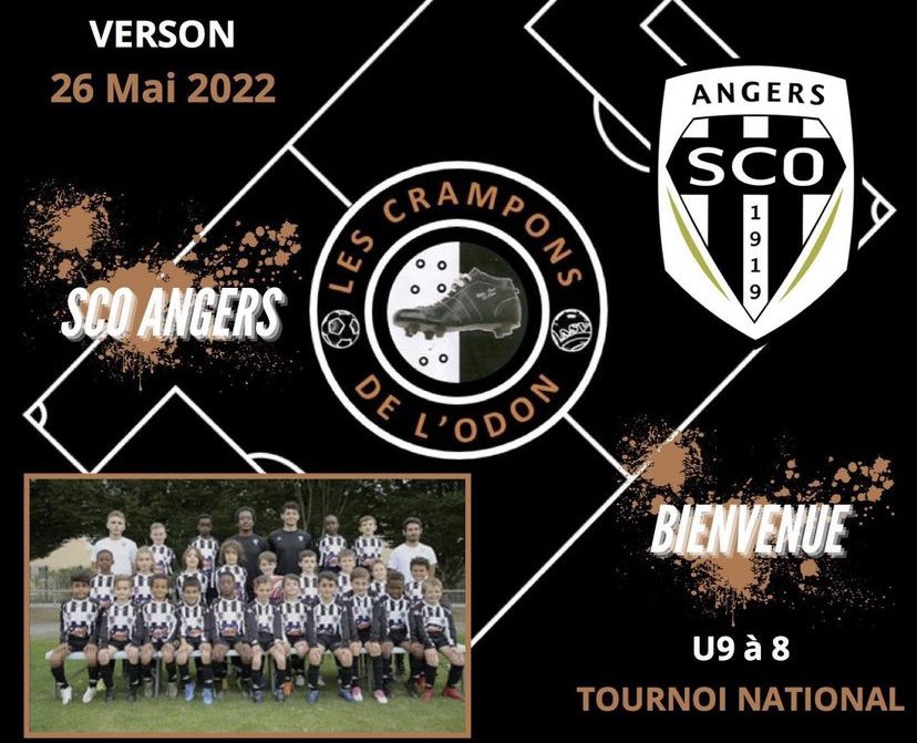 LCrampons's tweet photo. On clôture ses présentations par un club de ligue 1. 

Le @AngersSCO sera représenté par ses U9 demain aux Crampons de l’Odon. https://t.co/GzXdibnmfm